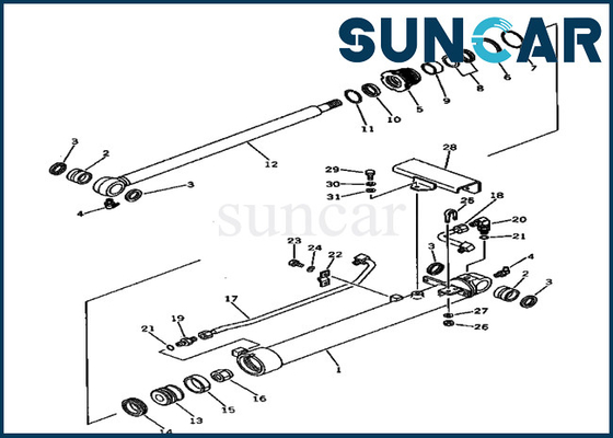 Mua Bộ thay thế 20X-63-76300 20X6376300 Bộ làm kín xi lanh xô Phù hợp với Komatsu Model PC80-1 online manufacture
