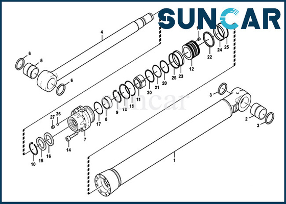 Mua VOE14612140 14612140 Bộ niêm phong xô EC700B EC750D Bộ làm kín xi lanh thủy lực SUNCARVO.L.VO online manufacture