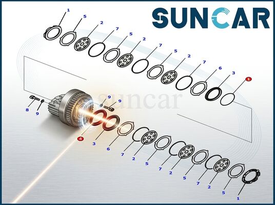 Mua 8J6069 + 5J8375 + 8J6070 Bộ niêm phong cột pít cho CAT sản xuất trực tuyến