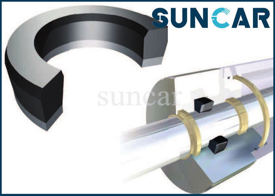 Mua TSE / AI Loại vải Con dấu dầu Kích thước tiêu chuẩn Vật liệu NBR Con dấu thanh piston thủy lực online manufacture