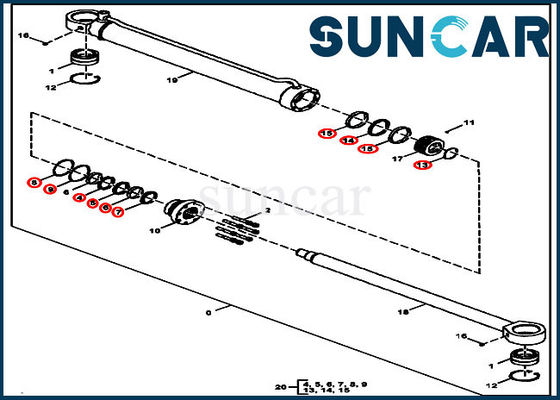 Mua AT383285 Bộ công cụ dịch vụ xi lanh thủy lực cho máy xúc AT383285 cho 300GLC 240DLC Deere online manufacture