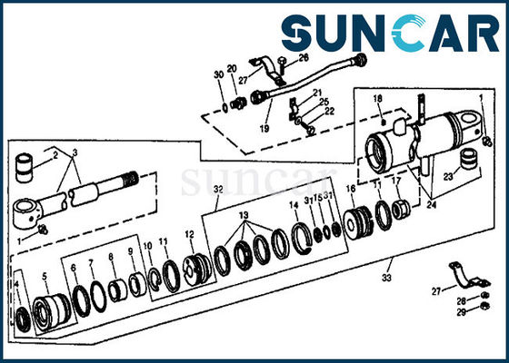 Mua RE12314 Bộ dịch vụ thay thế xi lanh đám đông cho máy xúc RE12314 cho 690 693B John Deere online manufacture