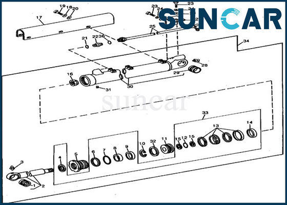 Mua JOHN DEERE RE15906 Bộ đệm thay thế xi lanh sửa chữa phù hợp với máy xúc 690 690B online manufacture
