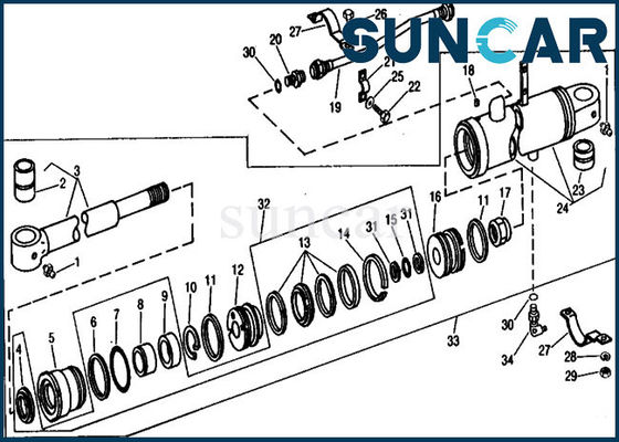 Mua RE21401 Bộ làm kín xi lanh đám đông thay thế phù hợp với thiết bị hạng nặng 690B John Deere online manufacture