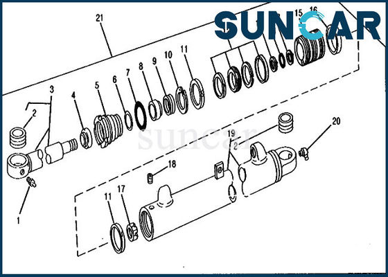 Mua RE18949 Boom Sealing Kit 690C 690CR 693C Deere Cylinder Seal Kit online manufacture