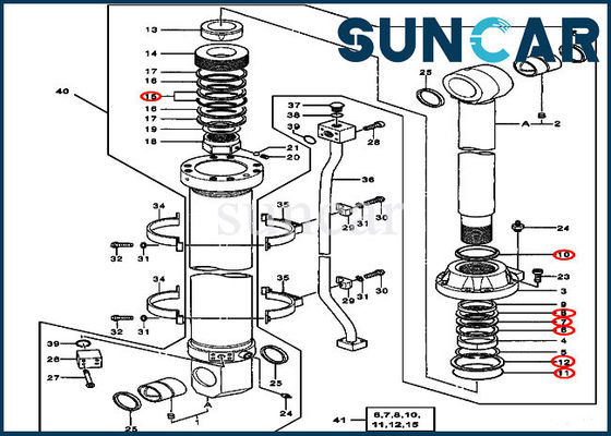 Mua 4436496 Máy xúc Bộ dụng cụ thay thế xi lanh cánh tay thủy lực Phù hợp với 750 800C John Deere online manufacture