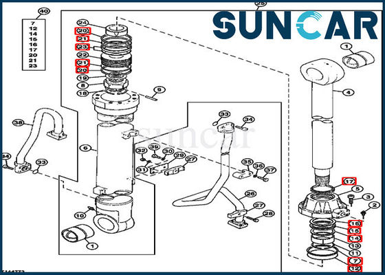 Mua AT194457 Hydraulic Boom Cylinder Seal Kit Fits Excavator 790 John Deere online manufacture