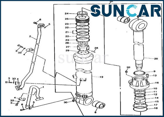 Mua 790 JOHN DEERE TH102827 Arm Seal Kit Hydraulic Cylinder Sealing Kit For Excavator online manufacture