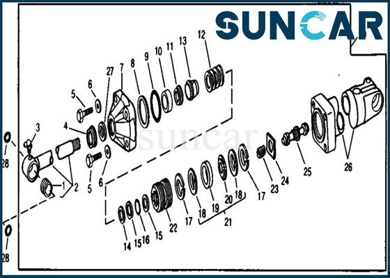 Mua RE21201 Bộ niêm phong xi lanh thay thế bùng nổ Phù hợp với thiết bị 890 990 JOHN DEERE online manufacture