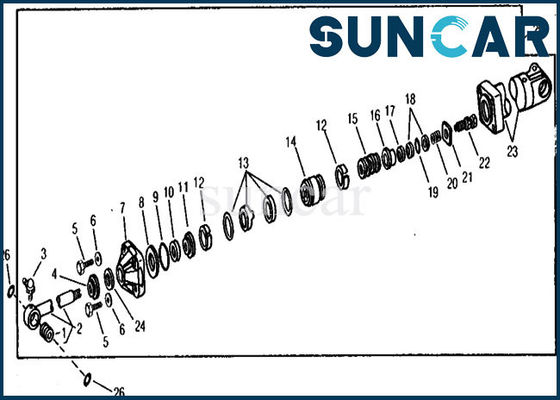 Mua RE21210 Bộ dụng cụ làm kín xi lanh thay thế thủy lực 890A Con dấu dầu sửa chữa John Deere online manufacture