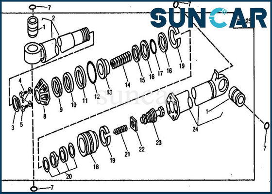 Mua Crowd Cylinder AR105687 Bộ làm kín sửa chữa Deere Sealing Kit cho các kiểu máy xúc 890A online manufacture