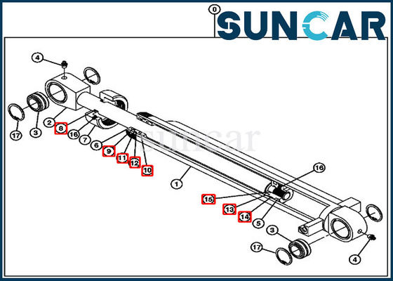 Mua AT260416 Bộ làm kín xi lanh Kẹp gầu Bộ dụng cụ sửa chữa CYL Phù hợp với 60D 50C 50ZTS JOHN DEERE online manufacture