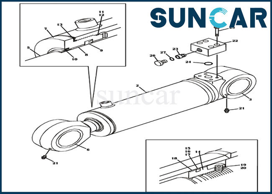 Mua Bộ sửa chữa con dấu xi lanh đối trọng LZ00621 cho CX460 CX470B CX470C CASE online manufacture