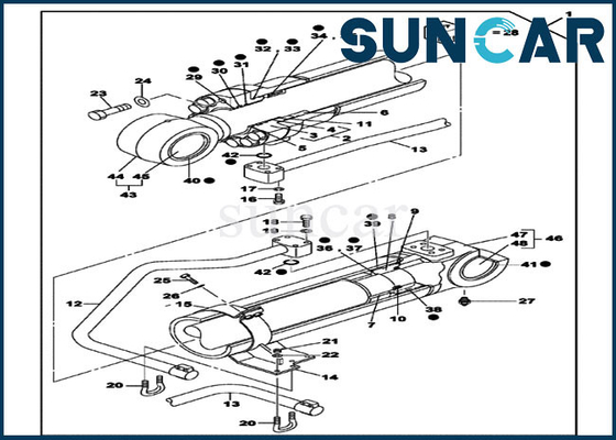 Mua CX700B CX700 CASE LZ006970 Boom Rebuild Kit Bộ làm kín xi lanh thủy lực online manufacture