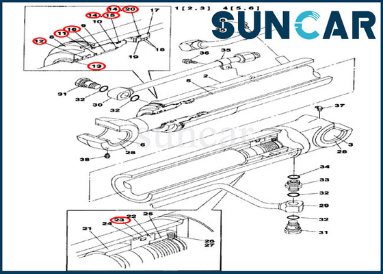 Mua CX75SR CX80 Case LZ00470 Bộ làm kín tiêu chuẩn cho bộ phận thay thế xi lanh Assy online manufacture