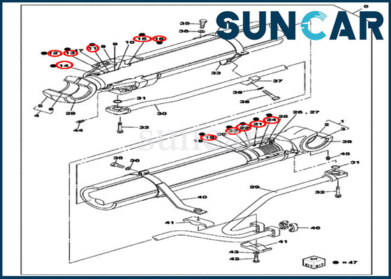 Mua LZ007110 Boom Seal Kit Bộ dụng cụ thay thế xi lanh Phù hợp với CX800B CX800 CASE online manufacture