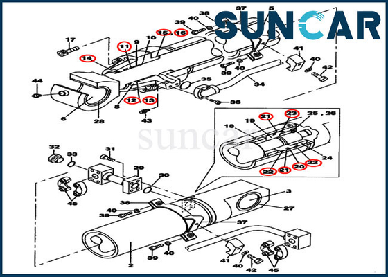 Mua Bộ đóng dấu sửa chữa LZ007720 CASE Bộ công cụ tái chế xi lanh thùng CX800B online manufacture
