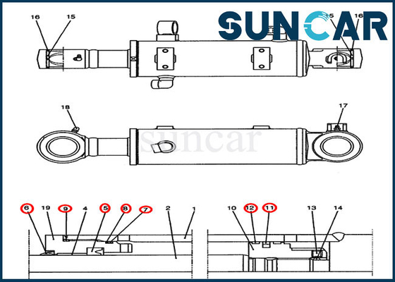 Mua YJ01V00009R300 Bộ dịch vụ thay thế xi lanh lưỡi lam dành cho Bộ làm kín vỏ CX47 online manufacture