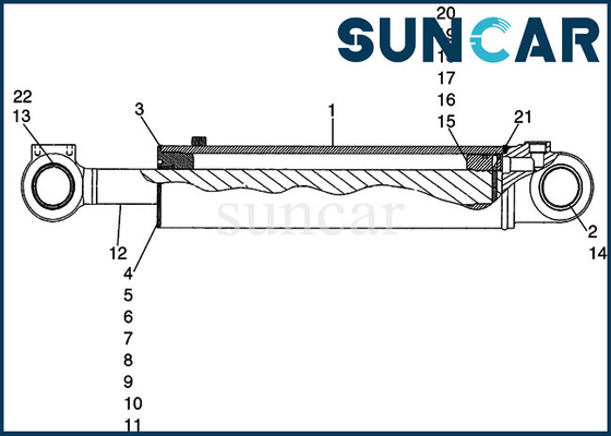 Mua 8605263 Bộ làm kín thùng CASE 721D Mô hình xi lanh sửa chữa Bộ niêm phong Bộ nạp Máy móc online manufacture
