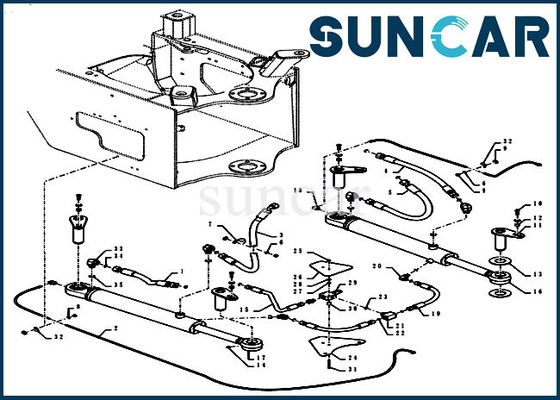 Mua Bộ phận làm kín sửa chữa xi lanh thủy lực lái Phù hợp với 84404910 Bộ nạp 1021G 1021F Vỏ online manufacture