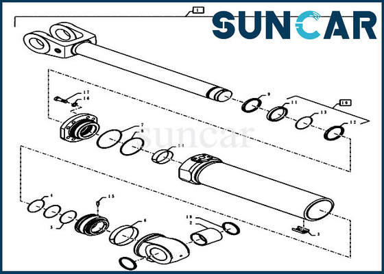 Mua Bộ dịch vụ bộ nạp 47773169 Bộ sửa chữa con dấu xi lanh nâng cho Vỏ mô hình 921G 1021G 1121F 1121G online manufacture