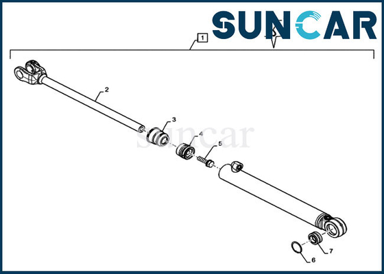 Mua Bộ phận vỏ mẫu 521F 8604864 Bộ phận thay thế xi lanh lái Bộ làm kín dầu Bộ dịch vụ bộ nạp online manufacture