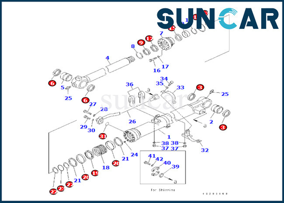 Mua 707-99-59120 Komatsu cho PC240LC-8K PC240NLC-8K Bộ làm kín xi lanh Komatsu online manufacture