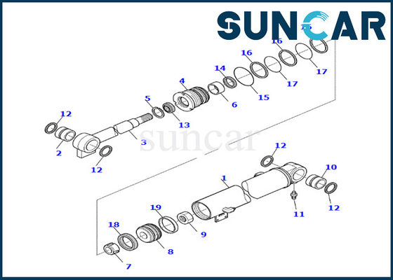 Mua Boom Cylinder Seal Kit 878000537 Komatsu cho PC35R-8 Boom Cylinder Seal Kit online manufacture