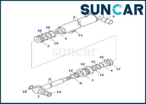 Mua Bộ làm kín xi lanh xô Komatsu 7079926530 707-99-26530 cho PC390LL-10 WB142-5 WB146-5 online manufacture