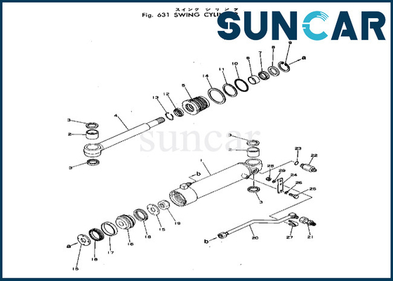 Mua Bộ làm kín xi lanh xoay Bộ làm kín xi lanh xoay 20T-63-86103 20T6386103 Komatsu phù hợp với PC40-1 online manufacture