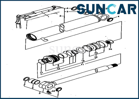 Mua PC40FR-1 Bộ phận Komatsu YM172164-72330 YM17216472330 Bộ làm kín cánh tay Xi lanh thủy lực online manufacture