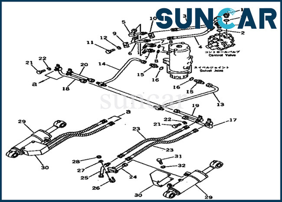Mua Bộ dụng cụ bảo dưỡng PC40-3 Komatsu 20T-63-96100 20T6396100 Bộ dụng cụ sửa chữa con dấu xi lanh lưỡi online manufacture