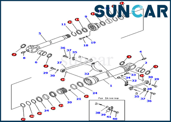 Mua 707-99-59760 7079959760 Bộ niêm phong xi lanh cho các bộ phận bên trong Komatsu PC450-8 PC450LC-8 PC490LC-10 online manufacture