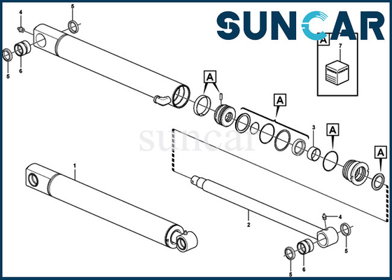 15077493 EC27C Bộ niêm phong SUNCARVO.L.VO Chống mài mòn VOE15077493 Bộ bịt kín xi lanh cánh tay gáo