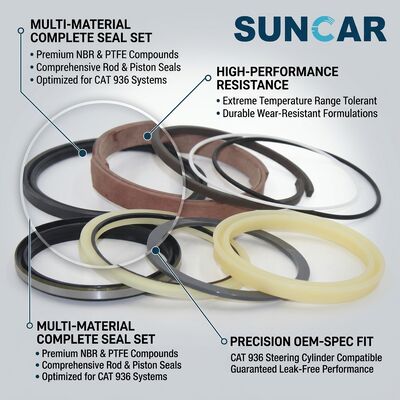 7X-2762 7X-2818 Steering Cylinder Seal Kit For CAT 936