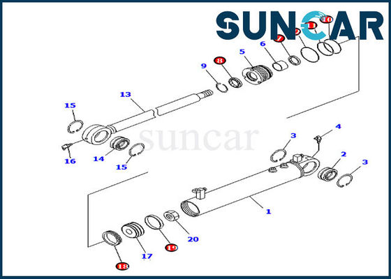707-98-24910 Bộ dụng cụ thay thế xi lanh góc Bộ dụng cụ thay thế Phù hợp với Komatsu D39EX-21 D39PX-21