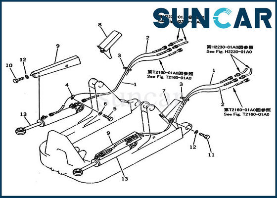 707-98-41010 7079841010 Bộ làm kín xi lanh nâng lưỡi cho máy ủi góc nghiêng công suất Komatsu