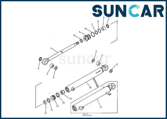 707-00-50320 Bộ xi lanh thủy lực cánh tay Komatsu Assy Seal Kit phù hợp với PC05-1 Máy xúc