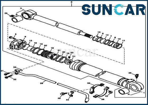 9178294 Bộ làm kín thùng thay thế Bộ dụng cụ xi lanh Phù hợp với John Deere 230LCR 790ELC 230LC