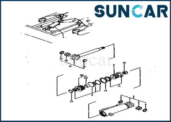 Bộ niêm phong sửa chữa lưỡi cho YM172142-72571 YM17214272571 Xi lanh Assy PC30FR-1 Komatsu