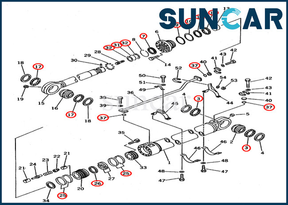 707-99-78640 7079978640 Bộ làm kín sửa chữa Xi lanh thủy lực Phù hợp với thiết bị PC650-3 PC650-5 Komatsu