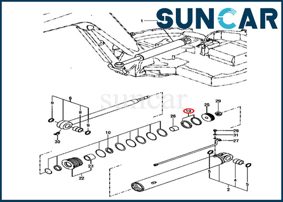 YM172187-72290 YM17218772290 Bộ làm kín xi lanh xoay phù hợp với máy xây dựng KOMATSU PC70FR-1